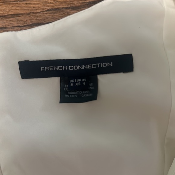 White Ruffle French Connection Dress - Picture 6 of 8